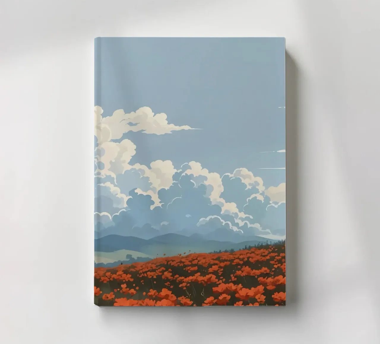 cloudy on flower field diario da marty