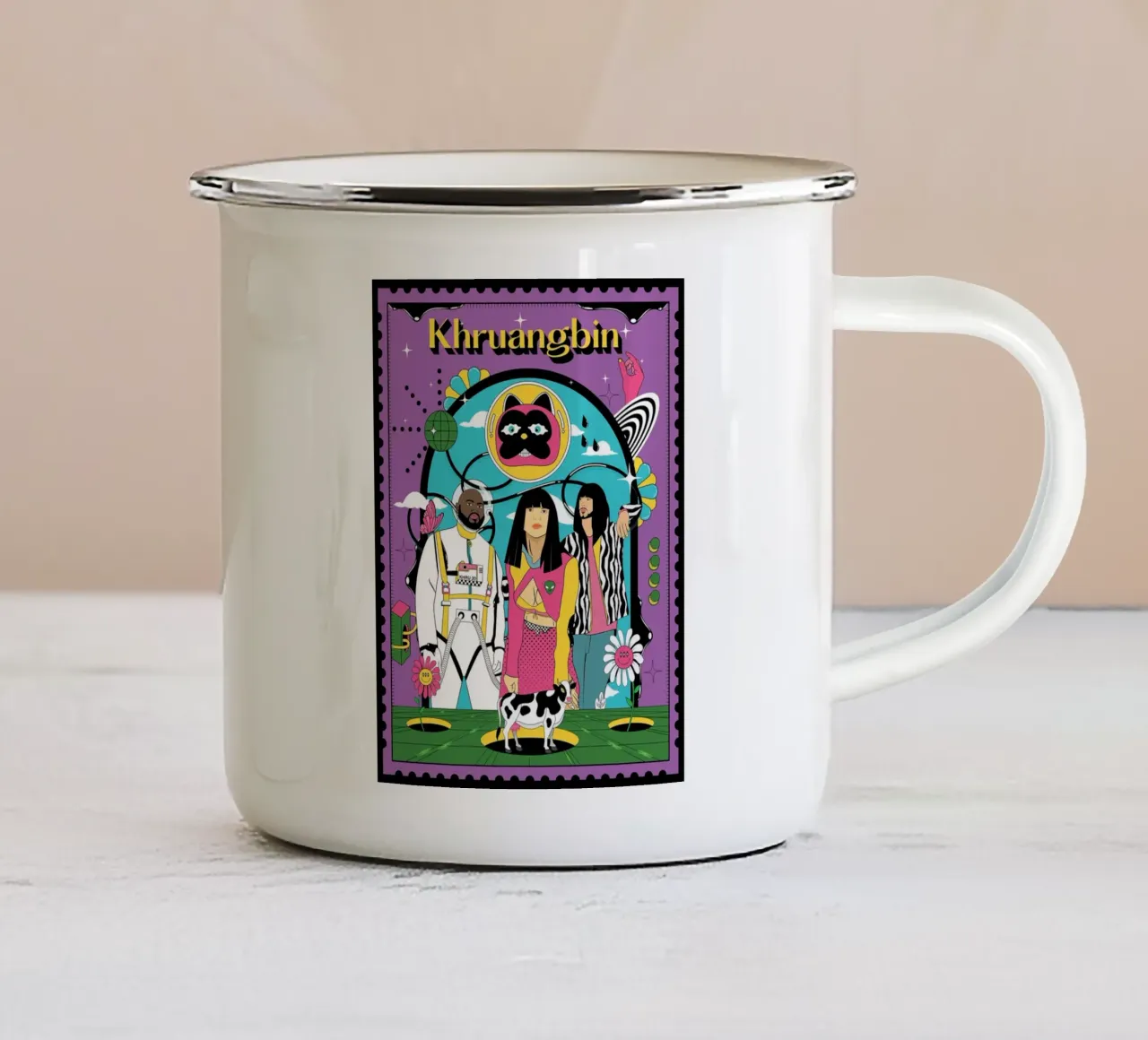 I ritmi di un altro mondo tazza in smalto da mamass