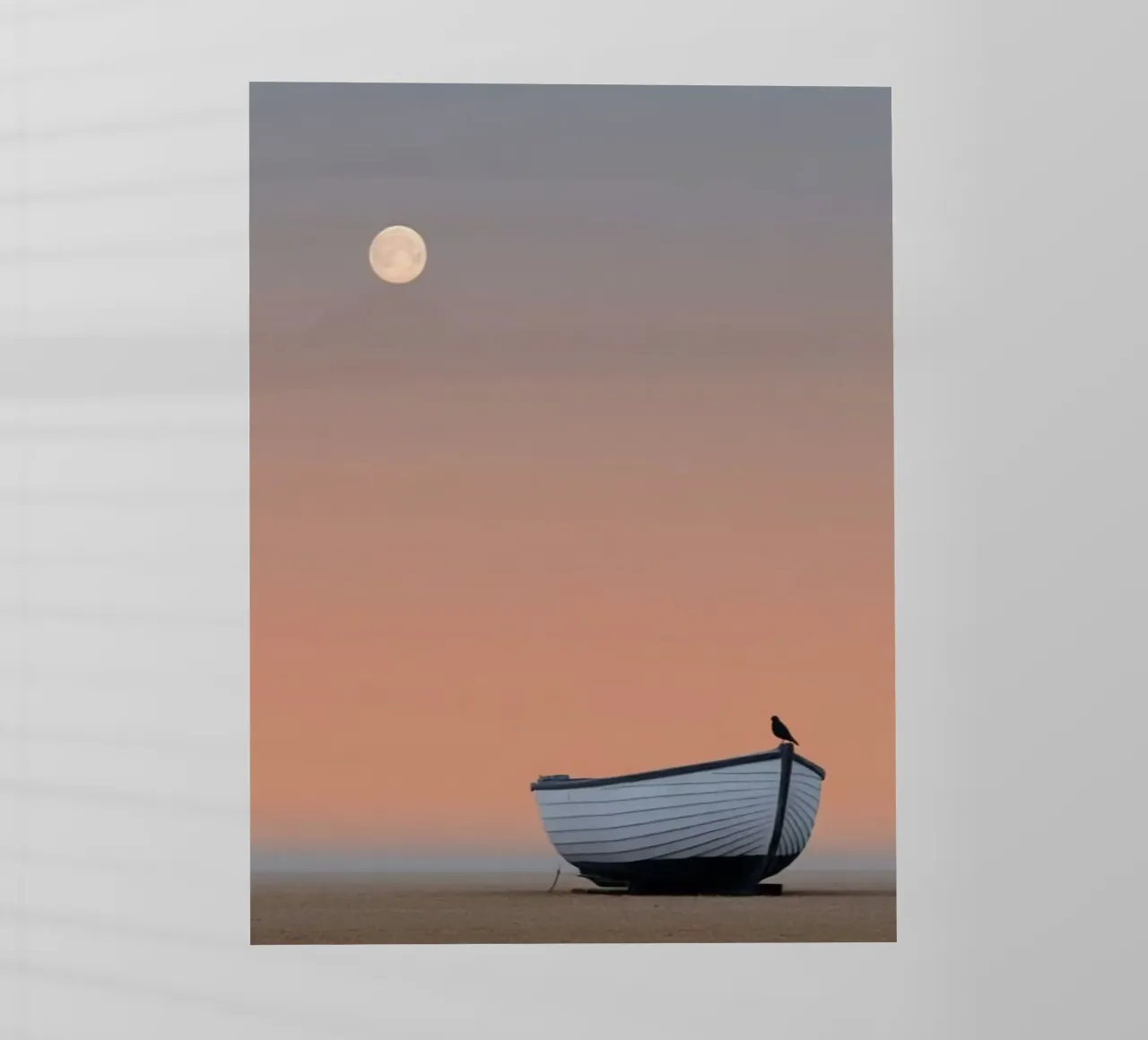 boat with moon pellicola backlit da marty