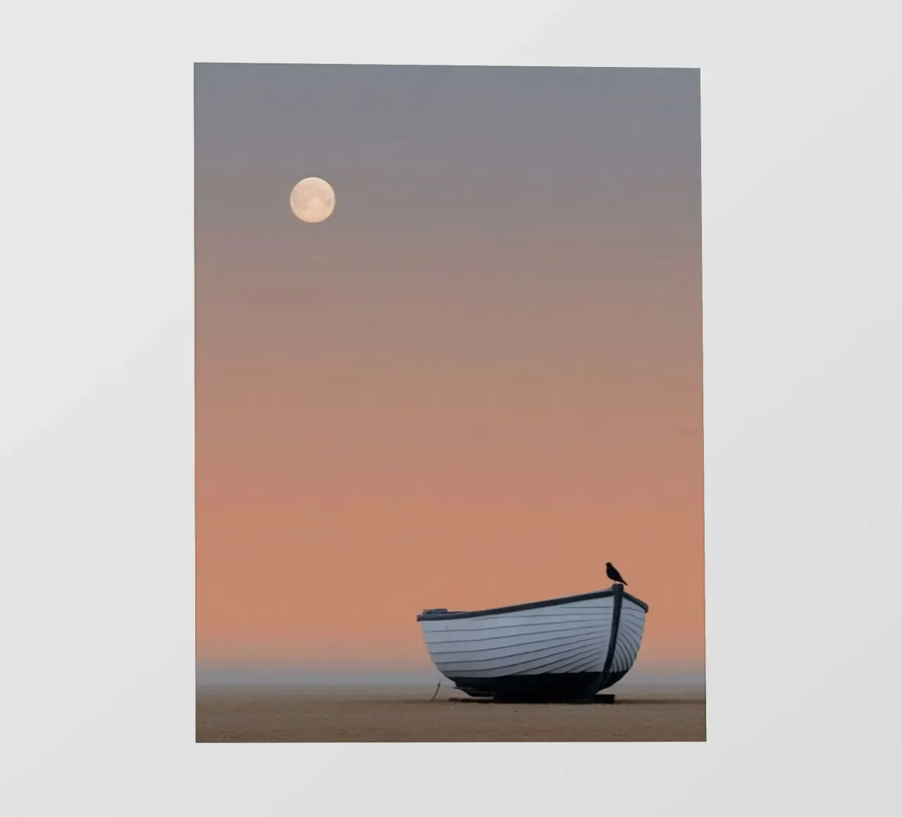 boat with moon pellicola backlit da marty
