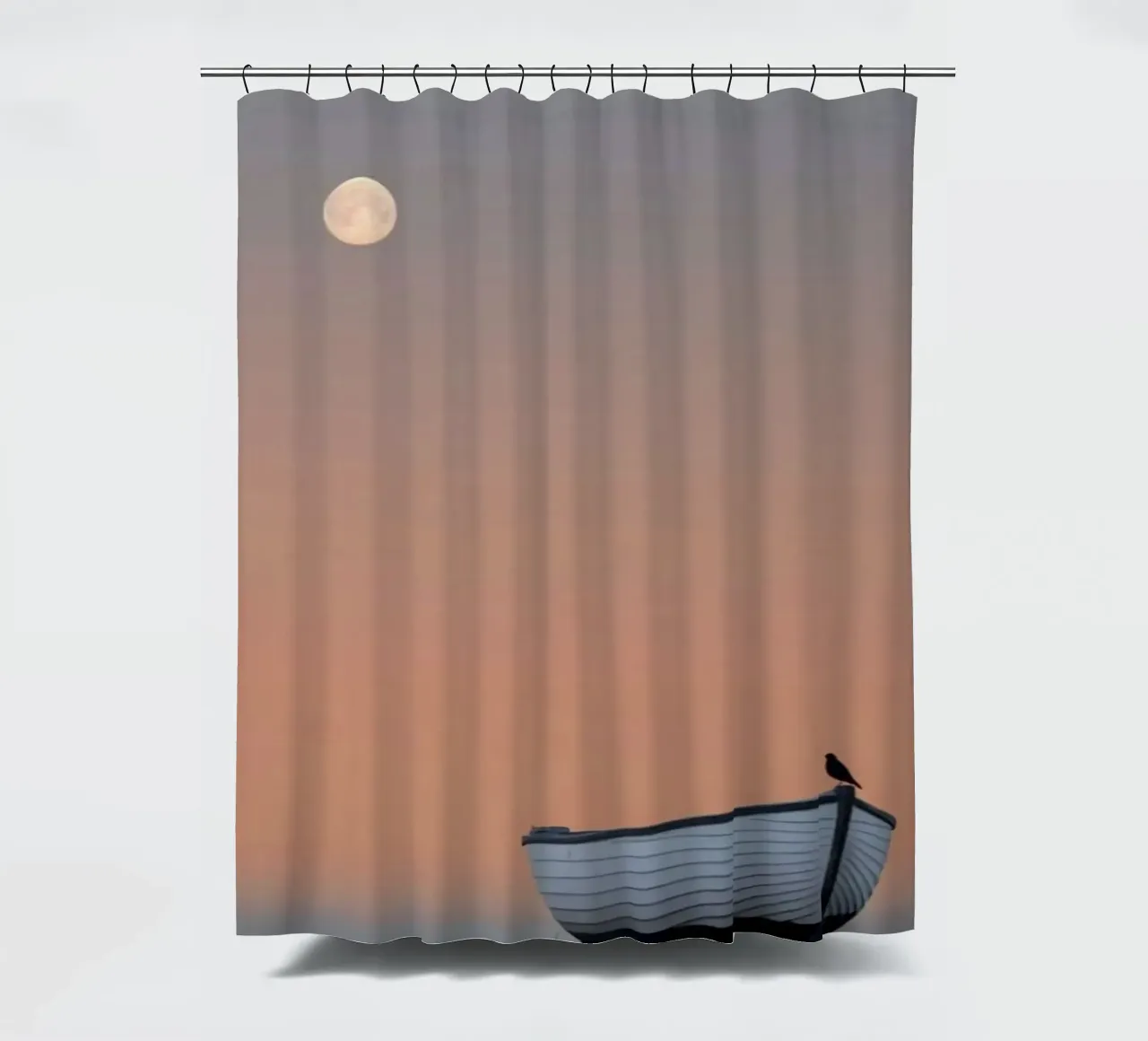 boat with moon tenda da doccia da marty