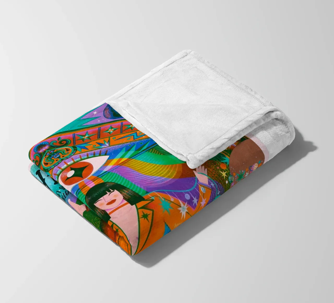 Echi d'Oriente coperta in pile da mamass