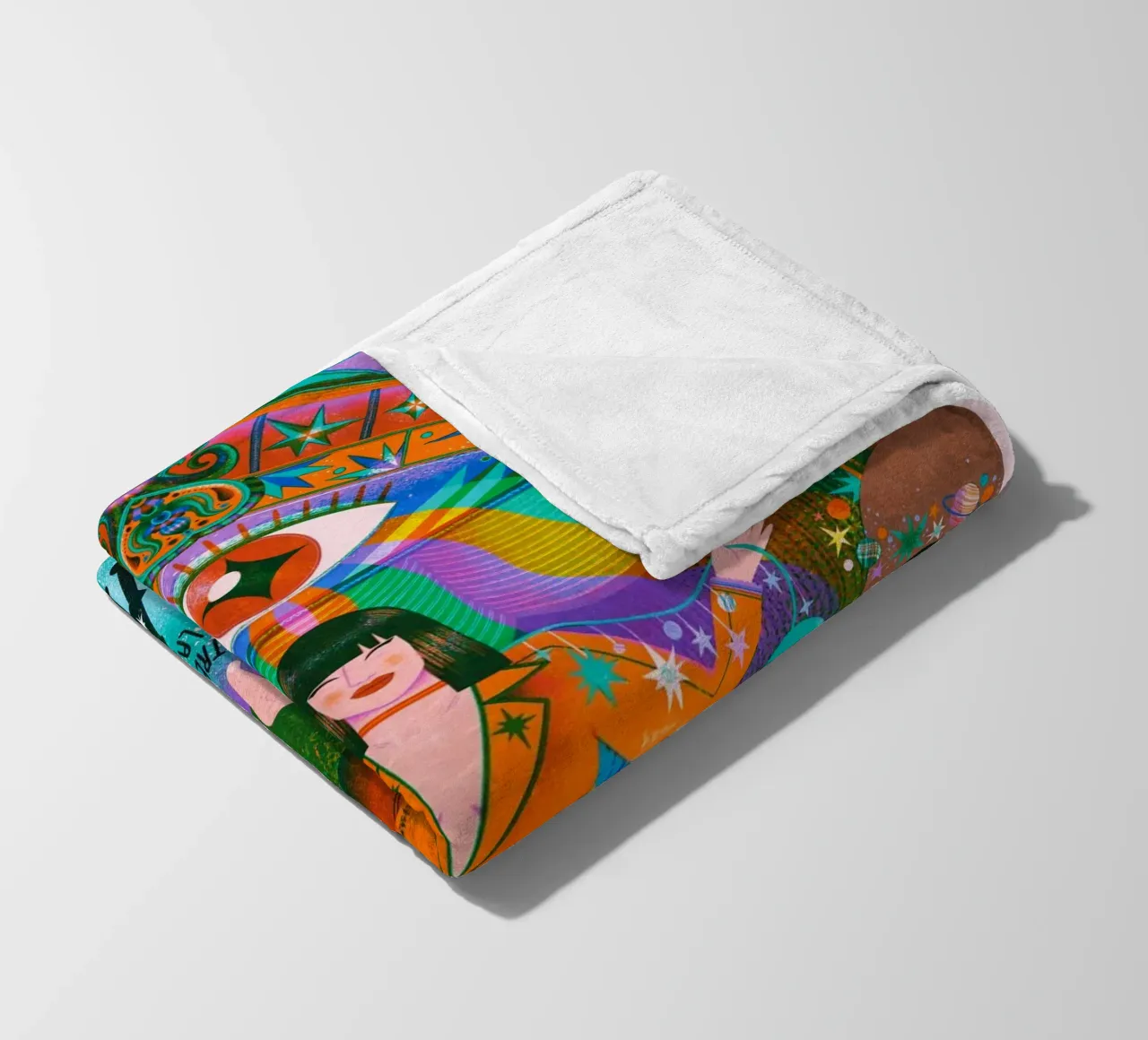 Echi d'Oriente coperta in pile da mamass
