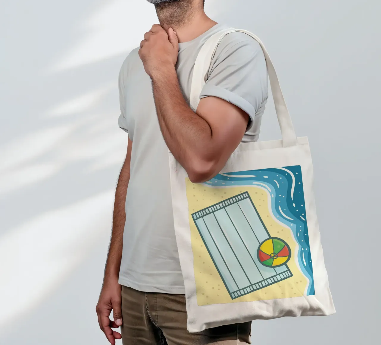 stuff on beach borsa in juta da marty