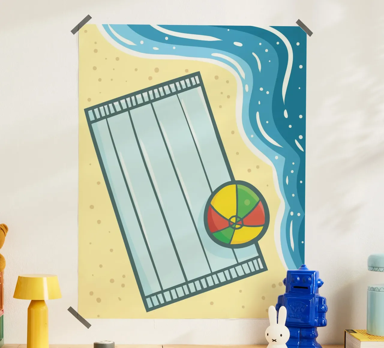 stuff on beach poster da marty