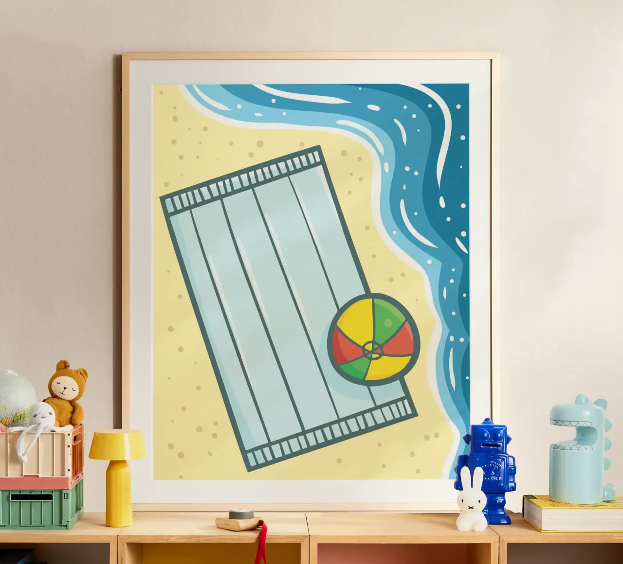 stuff on beach poster da marty