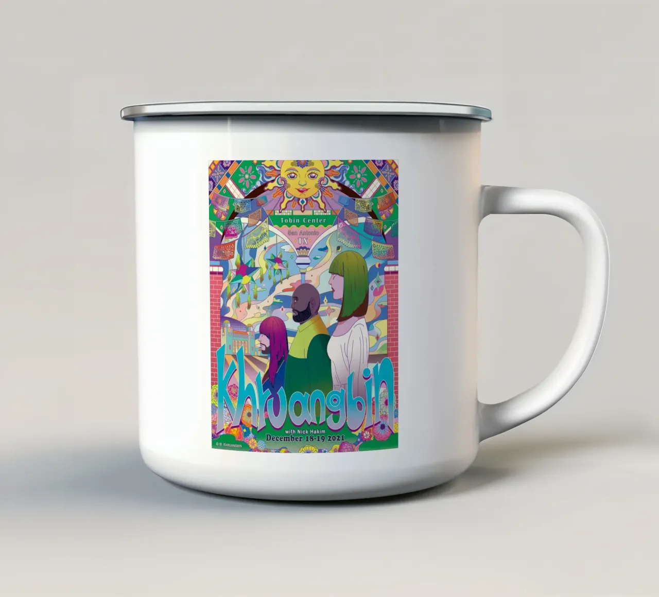 Sogni funky e corde d'oro tazza in smalto da mamass