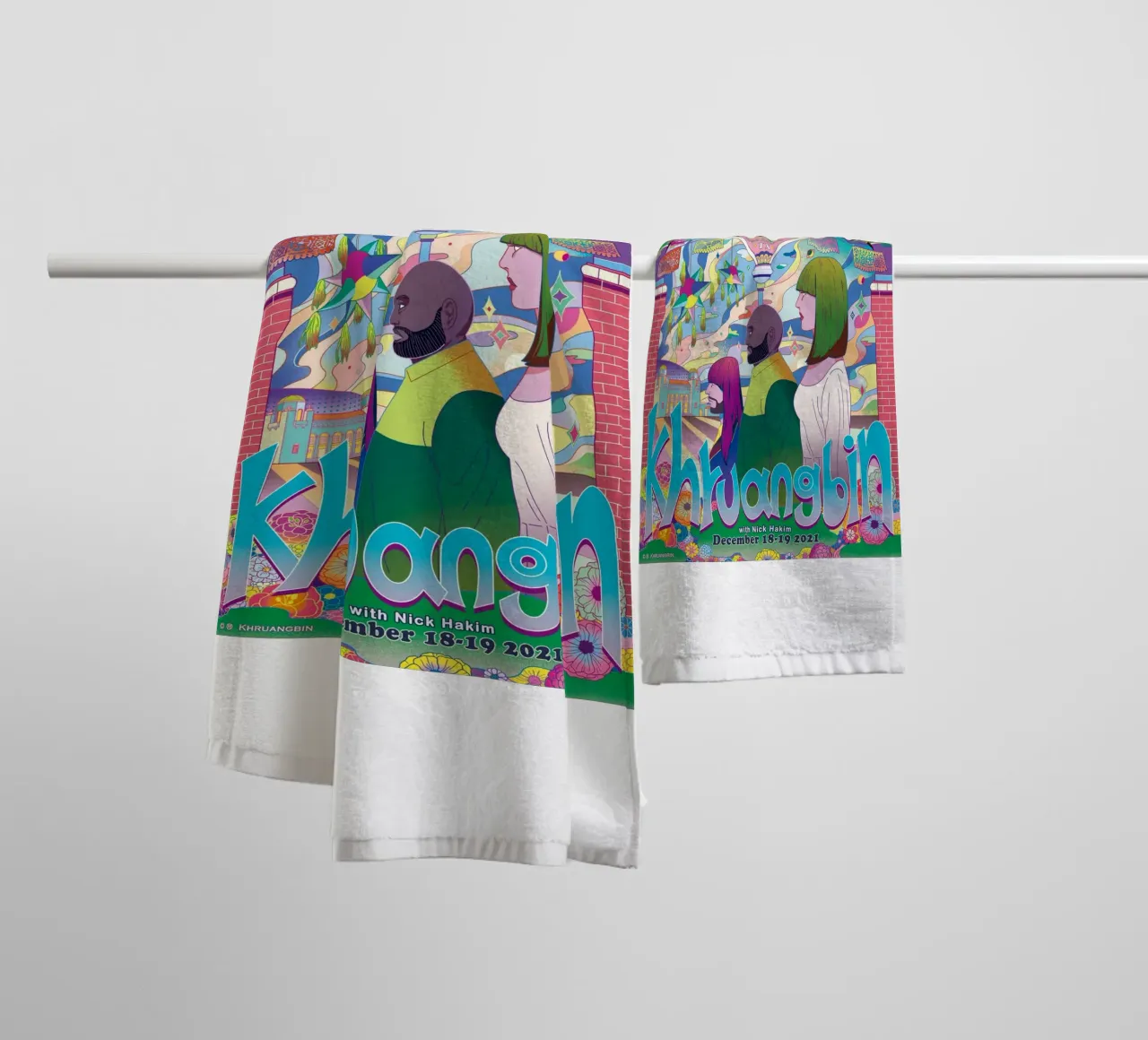 Sogni funky e corde d'oro asciugamano da bagno da mamass