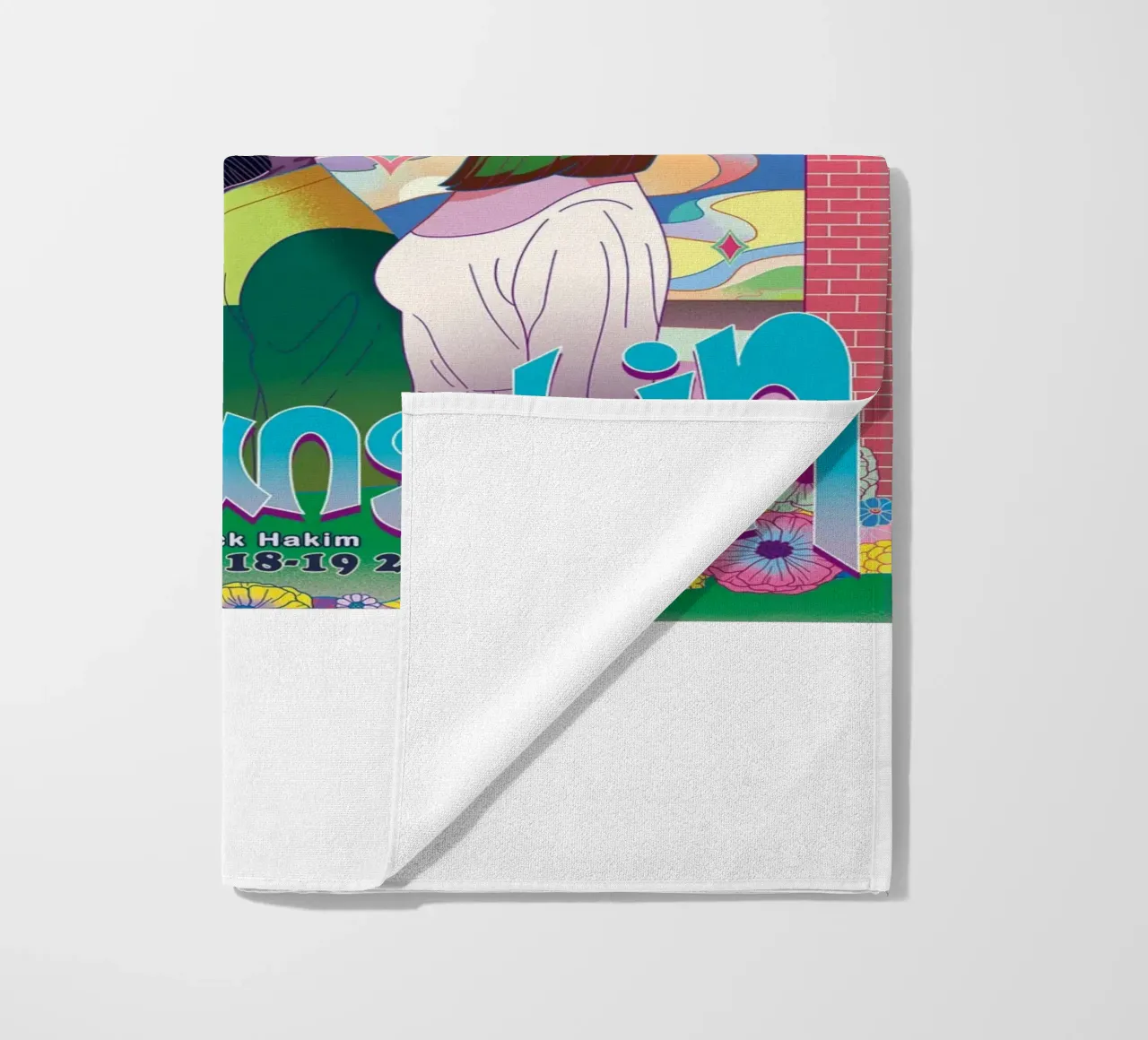 Funky Dreams and Golden Strings beach towel by mamass