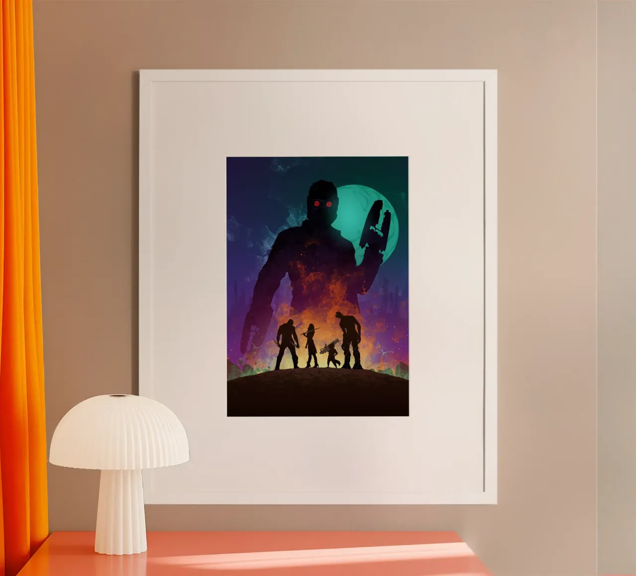 Space Guardians poster con telaio in legno da nabakumov