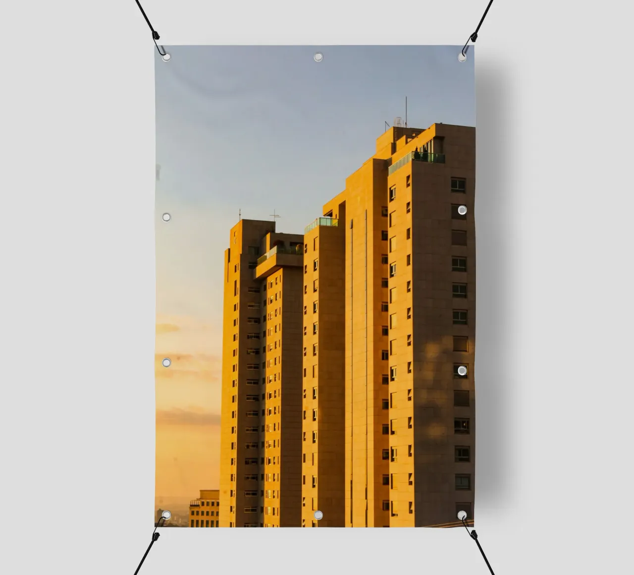 building in sunset telo in pvc da marty