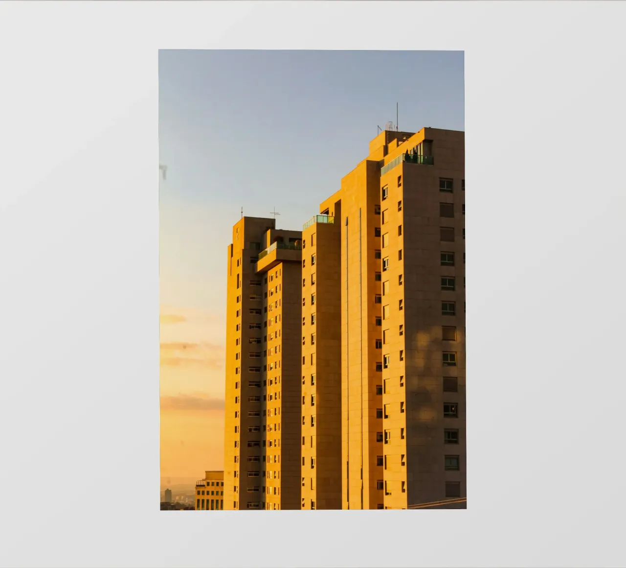 building in sunset telo in pvc da marty