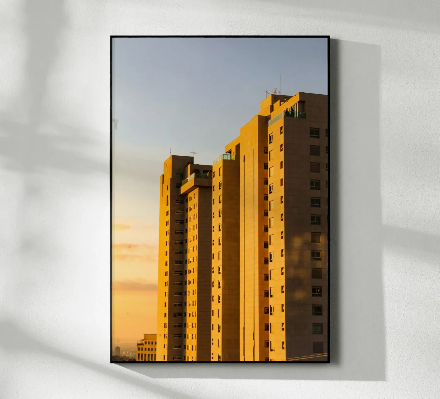 building in sunset plexiglass da marty