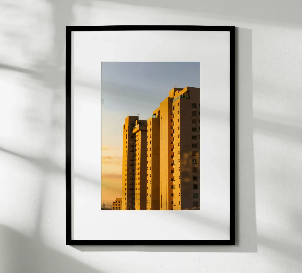 building in sunset carta hahnemühle da marty