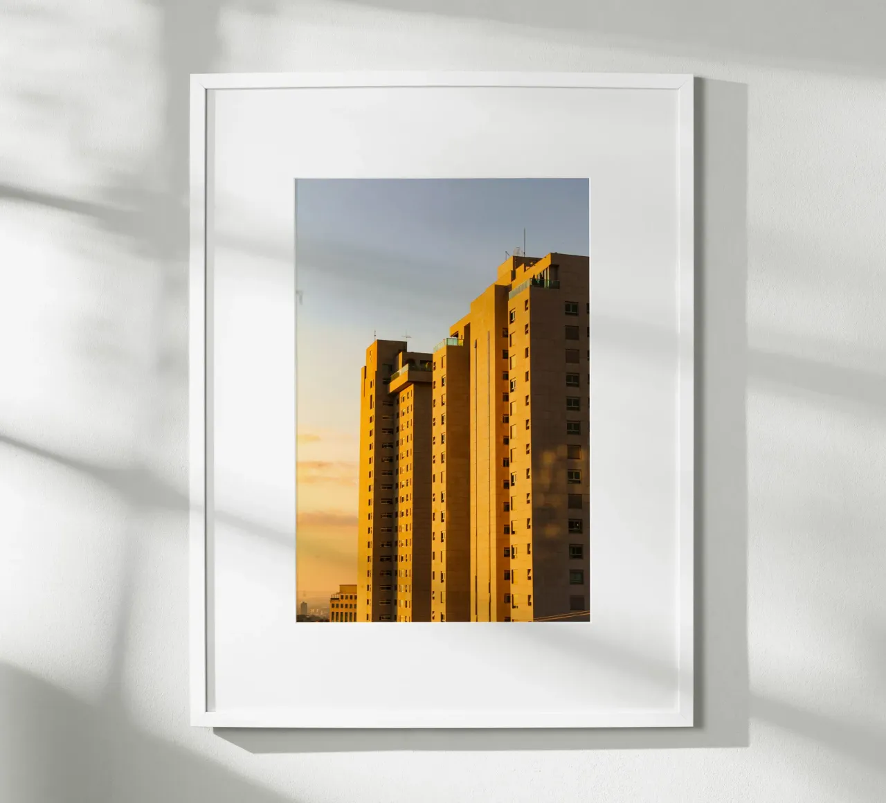 building in sunset carta hahnemühle da marty