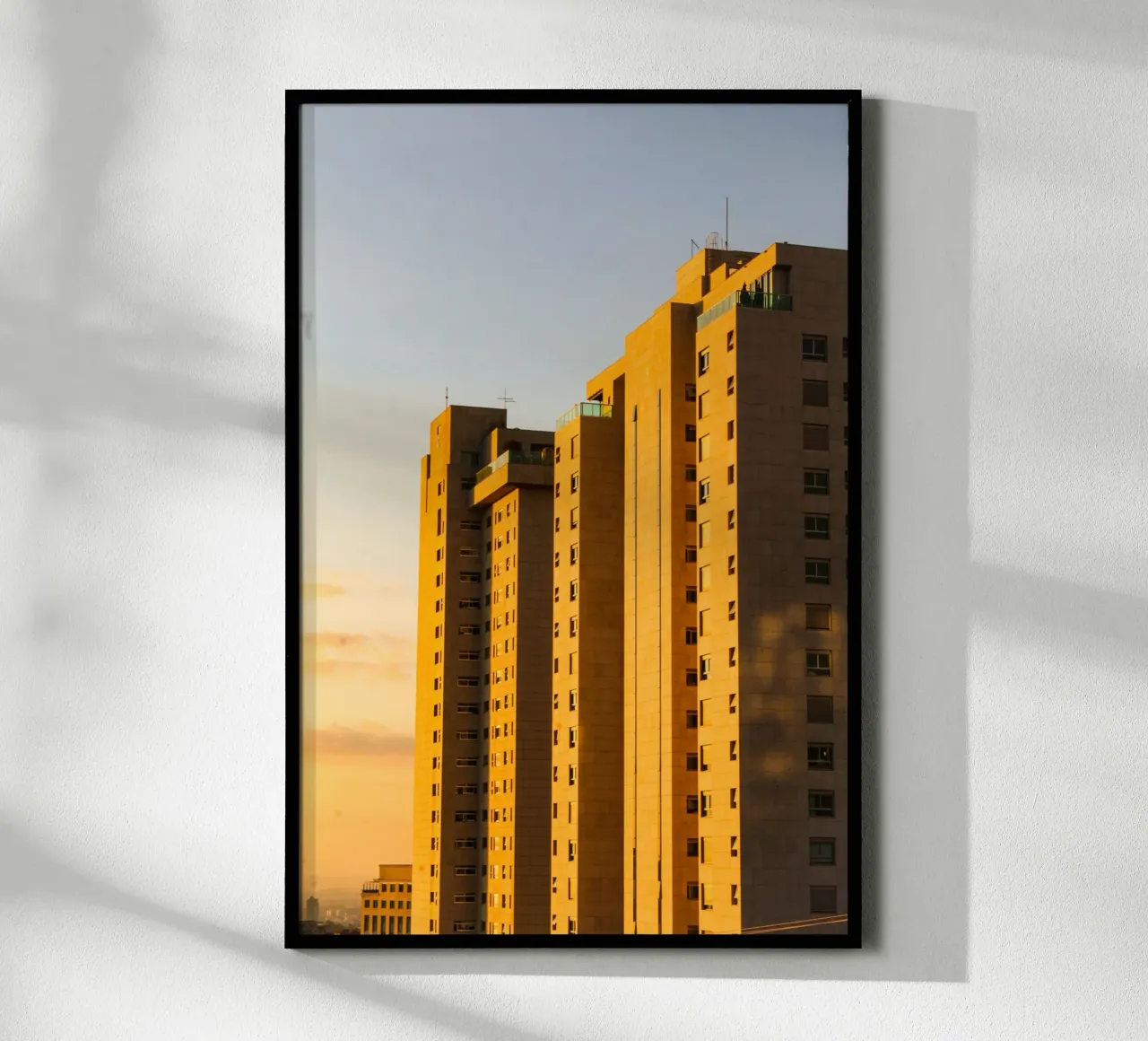 building in sunset carta hahnemühle da marty