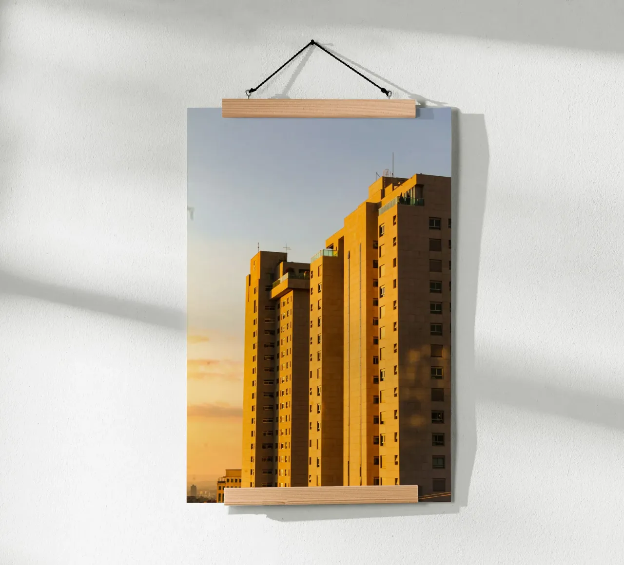 building in sunset carta hahnemühle da marty