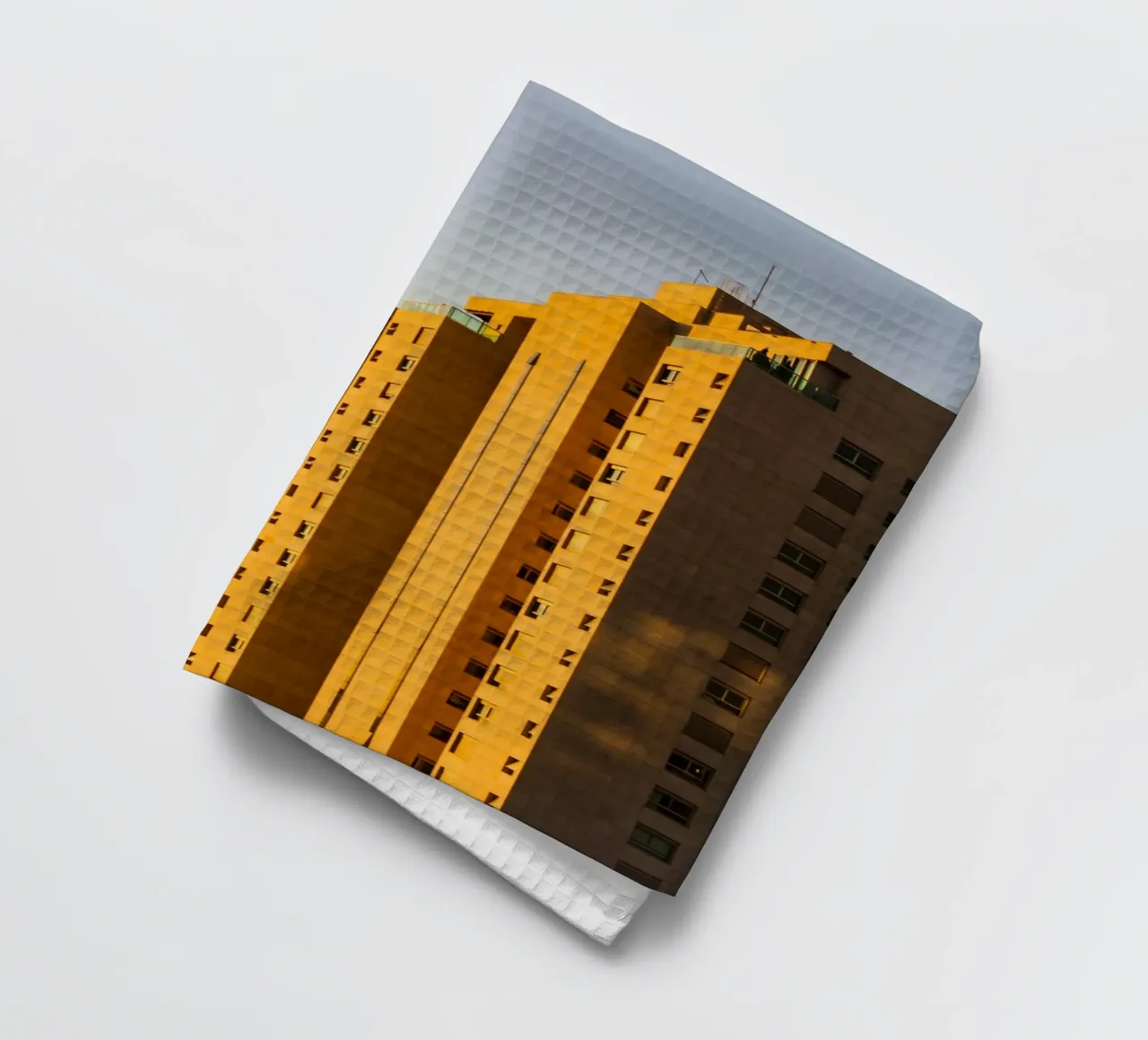 building in sunset canovaccio da cucina da marty