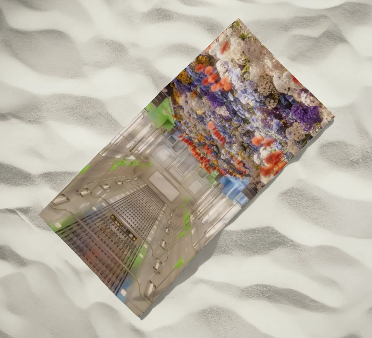 flower train telo mare da marty