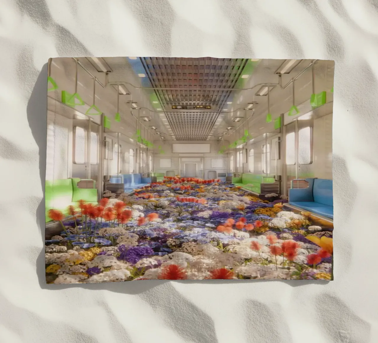 flower train telo mare da marty