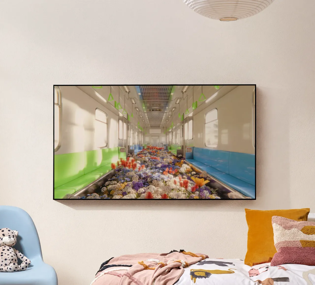 flower train plexiglass da marty