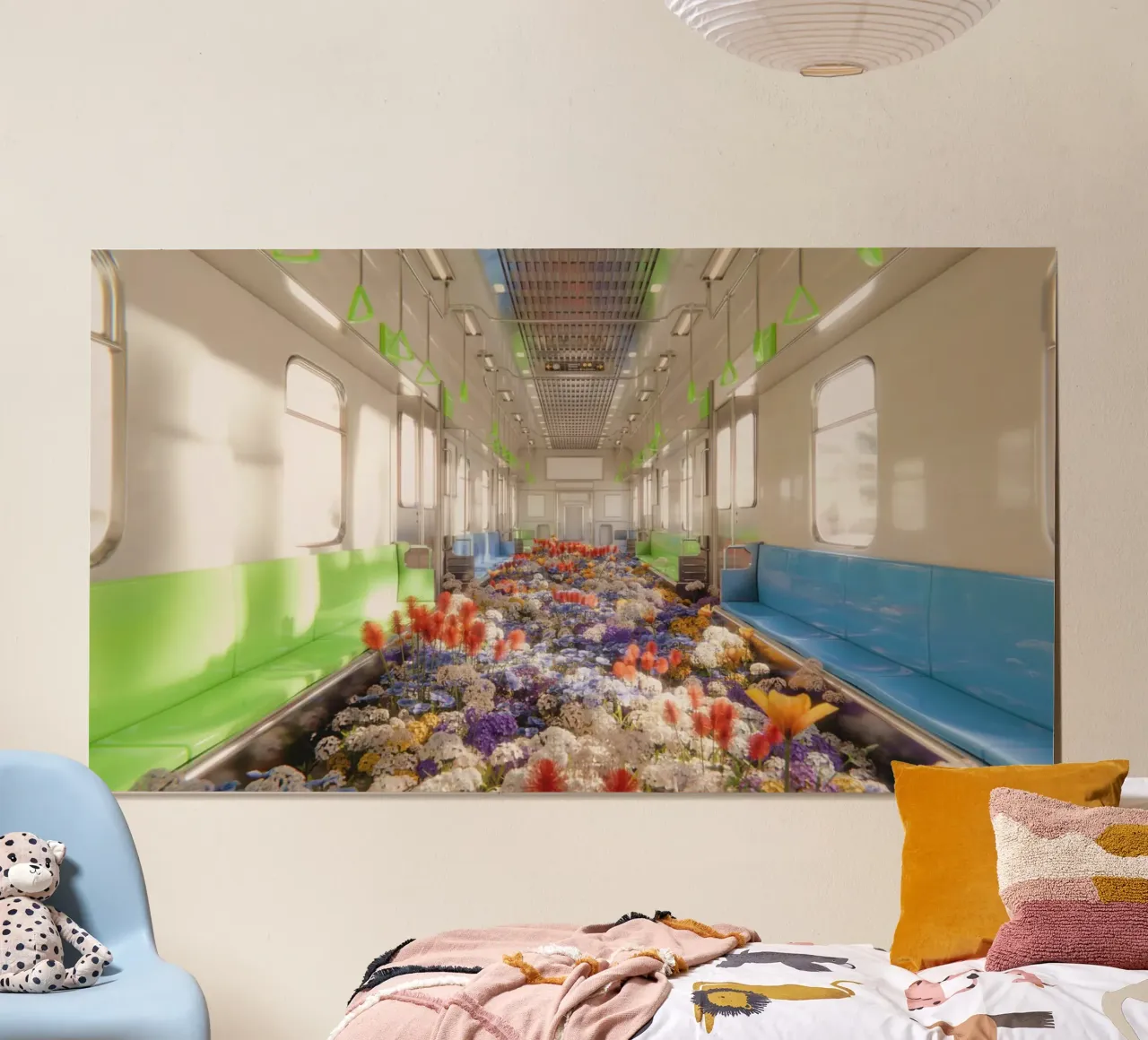 flower train poster da marty