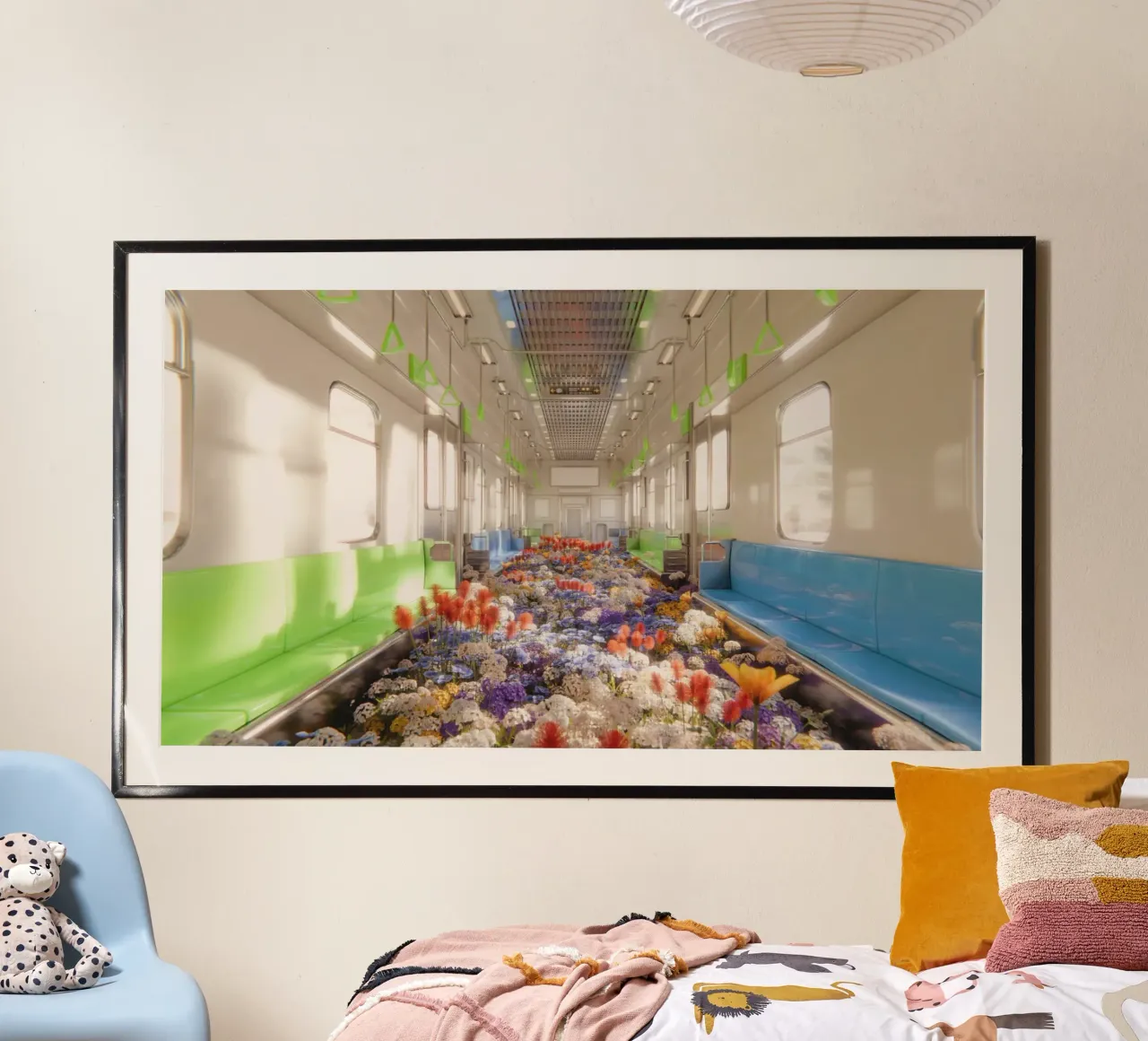 flower train poster da marty