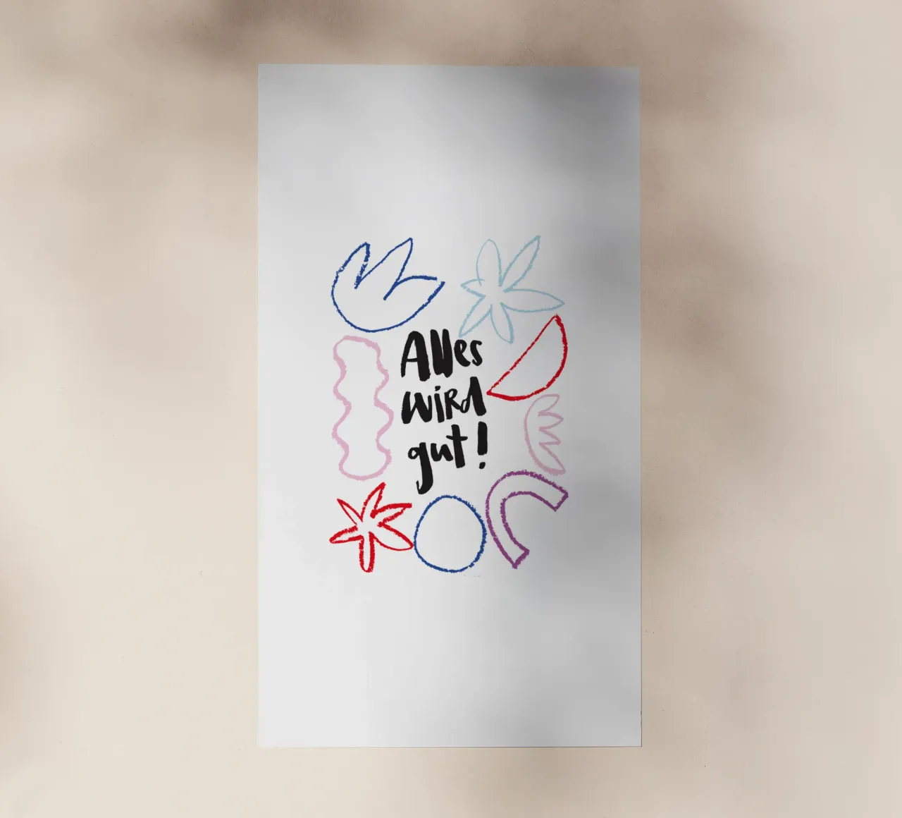 Alles wird gut pellicola backlit da Brushmeetspaper