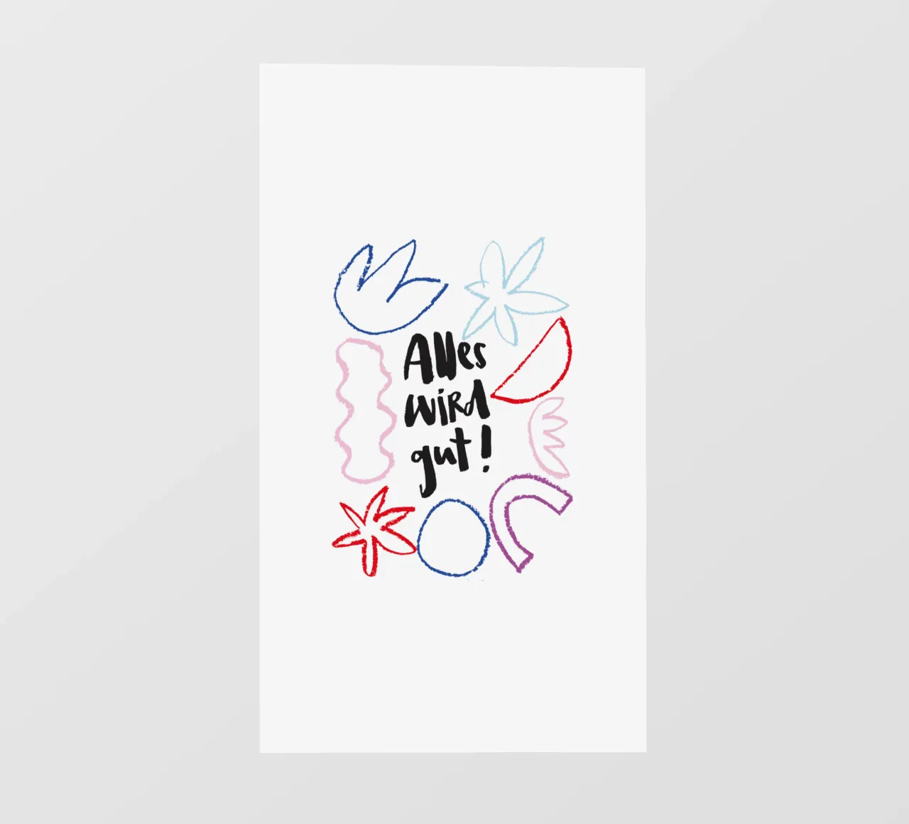 Alles wird gut pellicola backlit da Brushmeetspaper