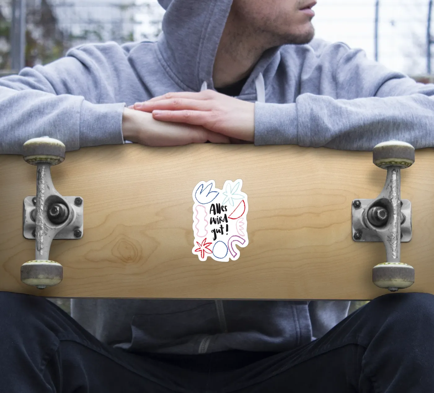 Alles wird gut sticker by Brushmeetspaper