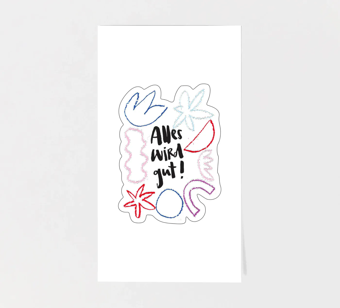 Alles wird gut sticker sheet by Brushmeetspaper