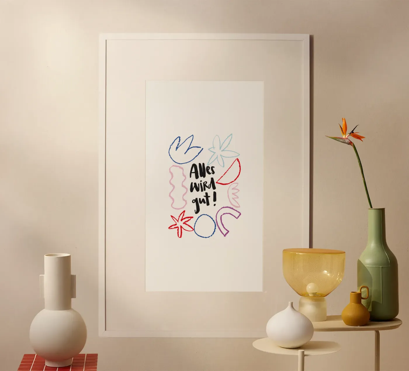 Alles wird gut poster by Brushmeetspaper