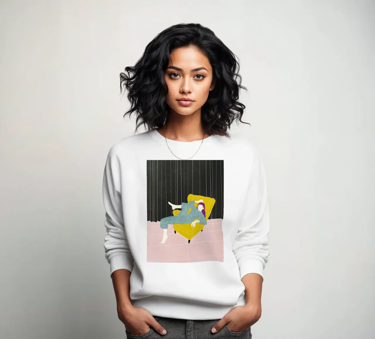 Sedia in velluto Lazy WOman Bujaboom felpa da bujaboom