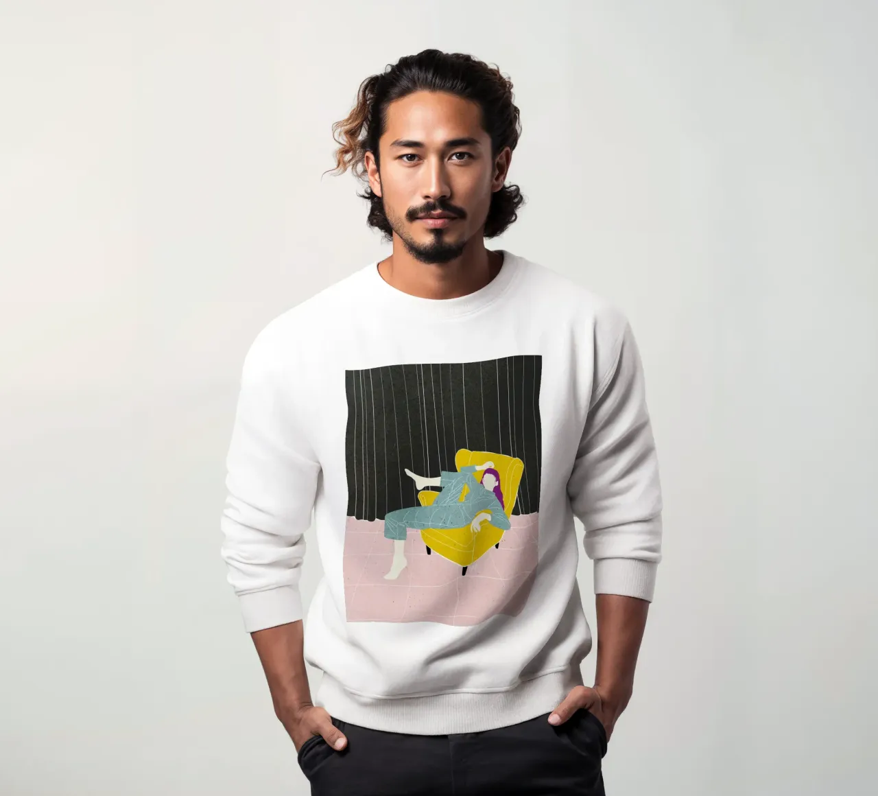 Silla de terciopelo Lazy WOman Bujaboom sudadera de bujaboom