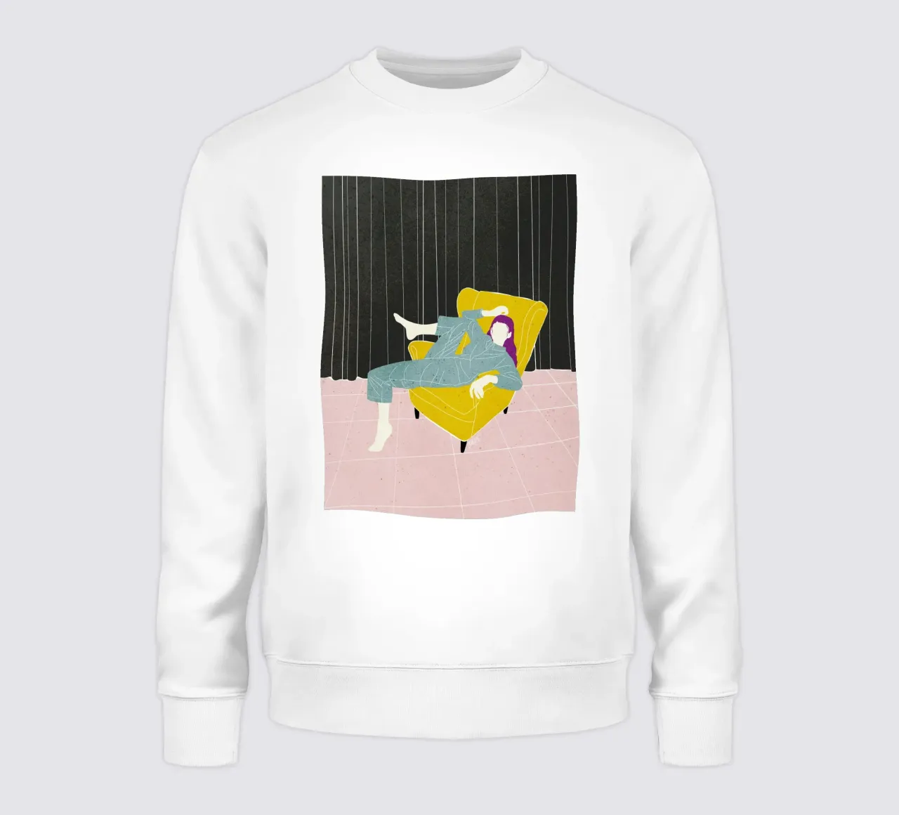 Silla de terciopelo Lazy WOman Bujaboom sudadera de bujaboom