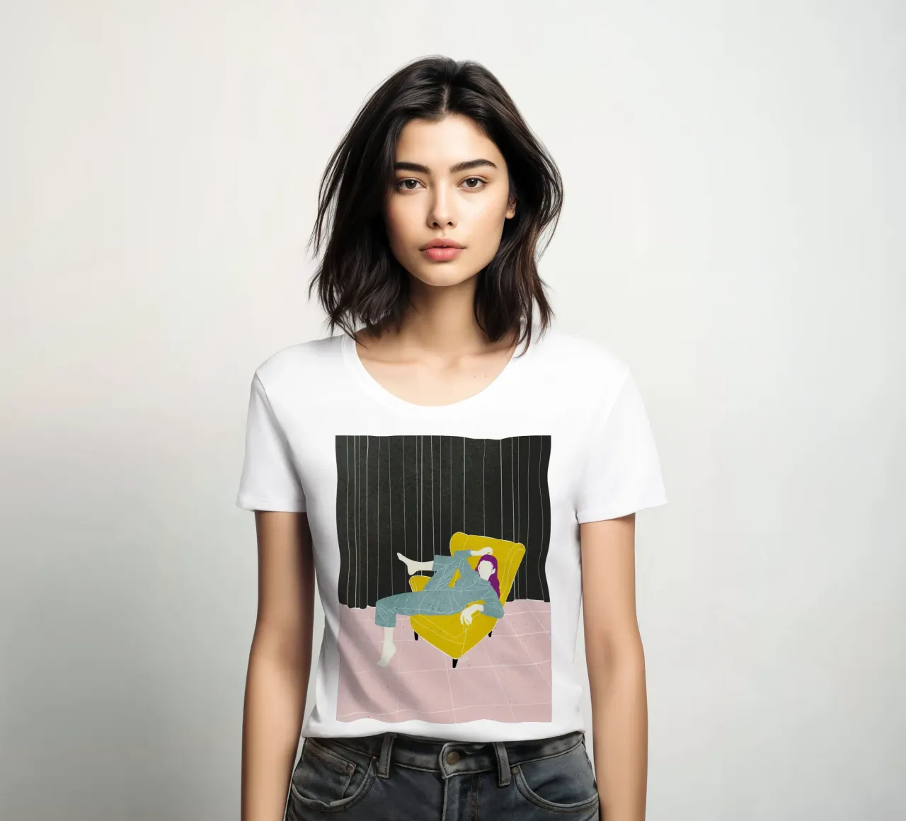 Sedia in velluto Lazy WOman Bujaboom t-shirt da donna da bujaboom
