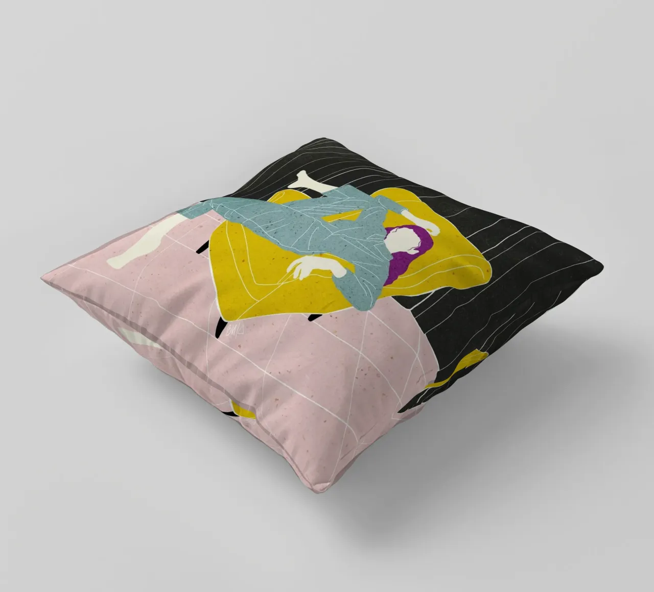 Sedia in velluto Lazy WOman Bujaboom cuscino da bujaboom