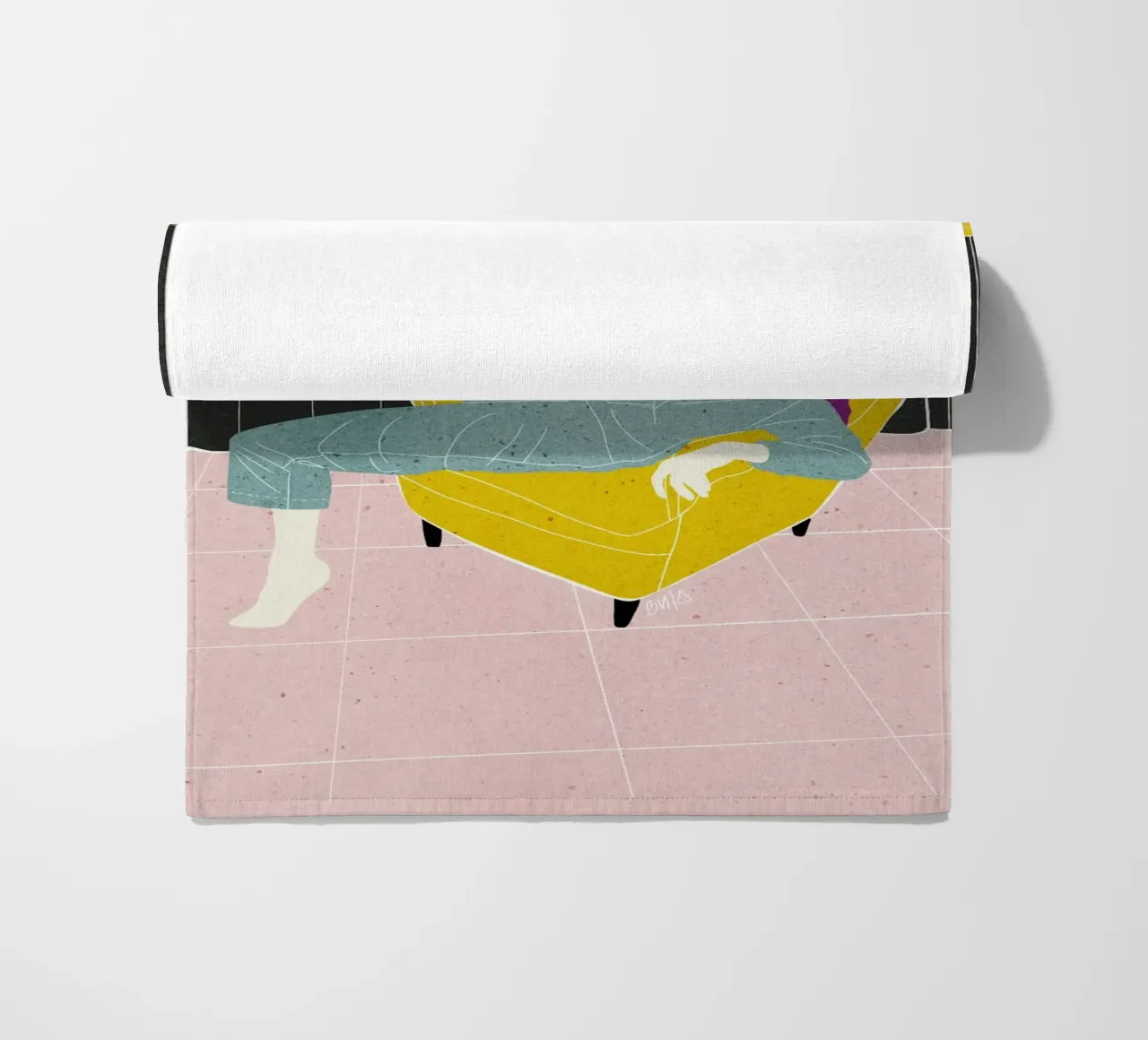 Chaise en velours Lazy WOman Bujaboom serviette de plage de bujaboom