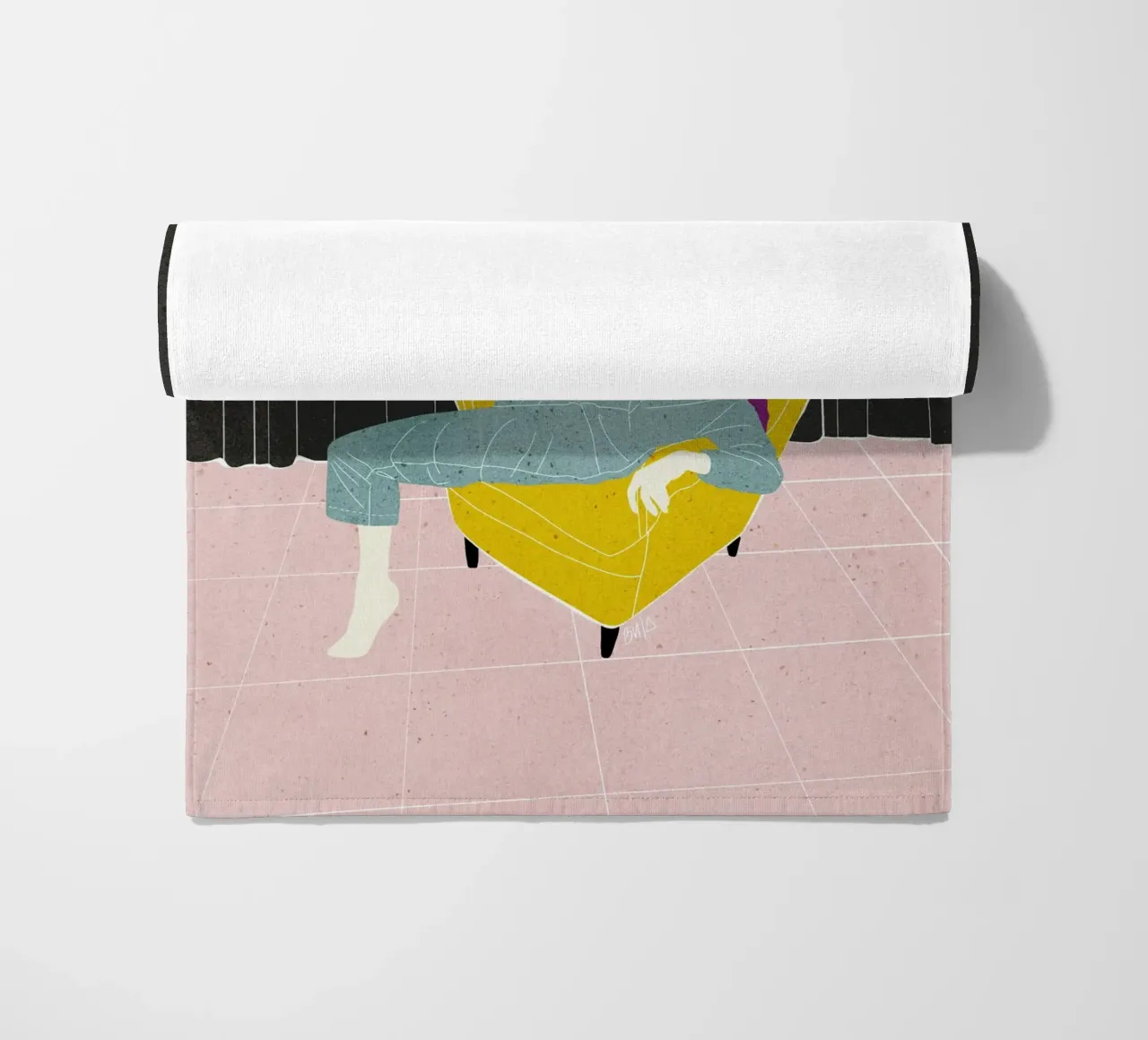 Chaise en velours Lazy WOman Bujaboom serviette de plage de bujaboom