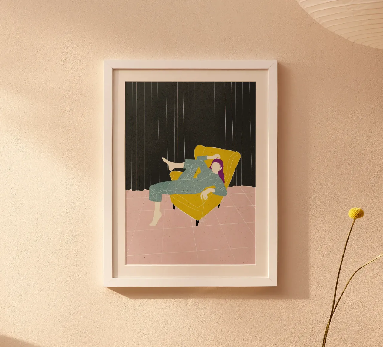 Sedia in velluto Lazy WOman Bujaboom poster da bujaboom