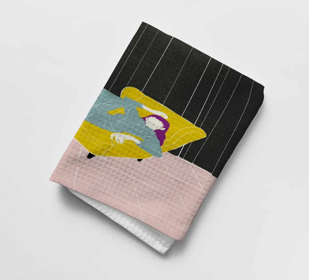 Lazy WOman Samtstuhl Bujaboom Geschirrtuch von bujaboom