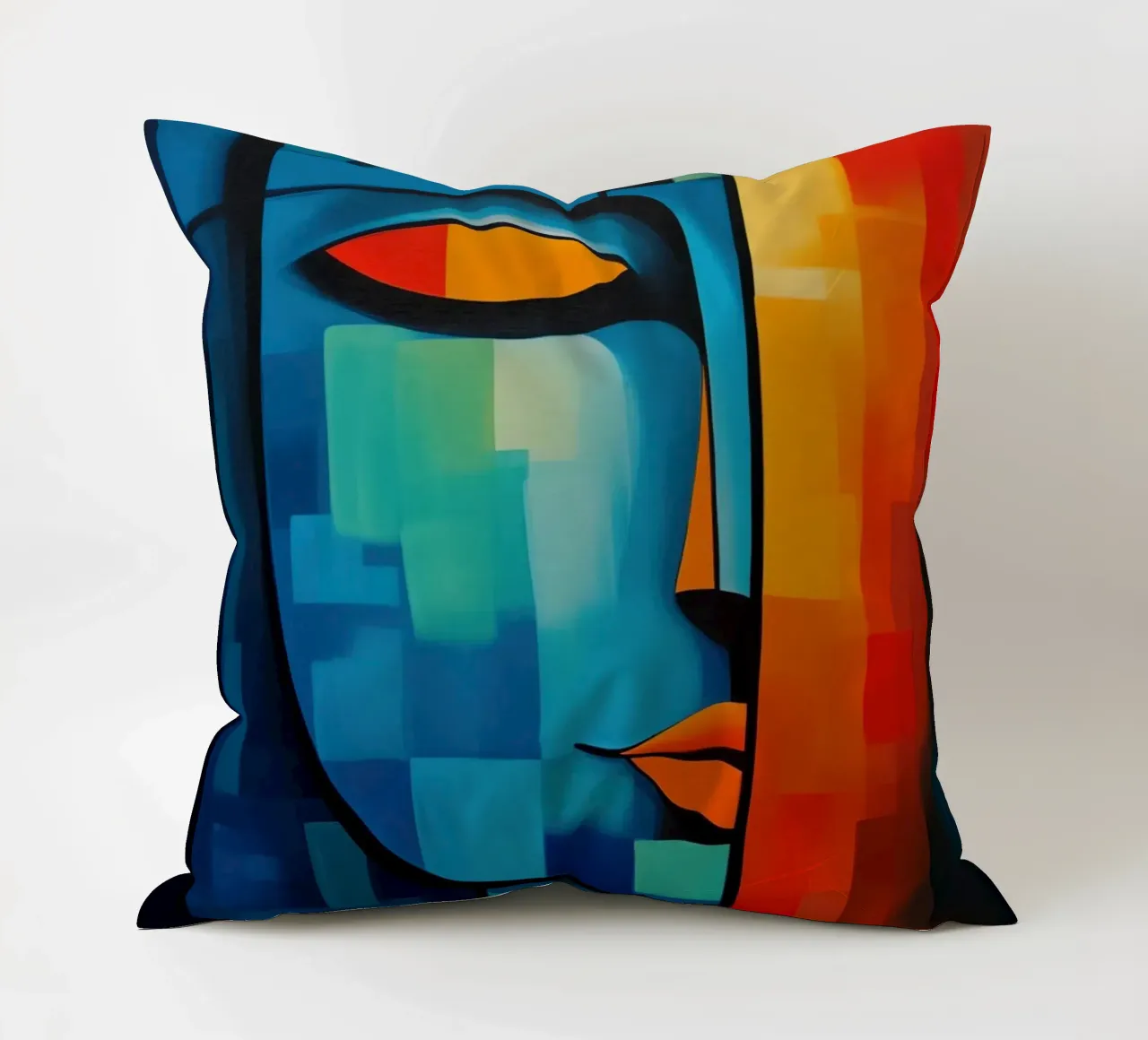 Enlightenment | Meditation as a path into the light decorative cushion by Autofocus