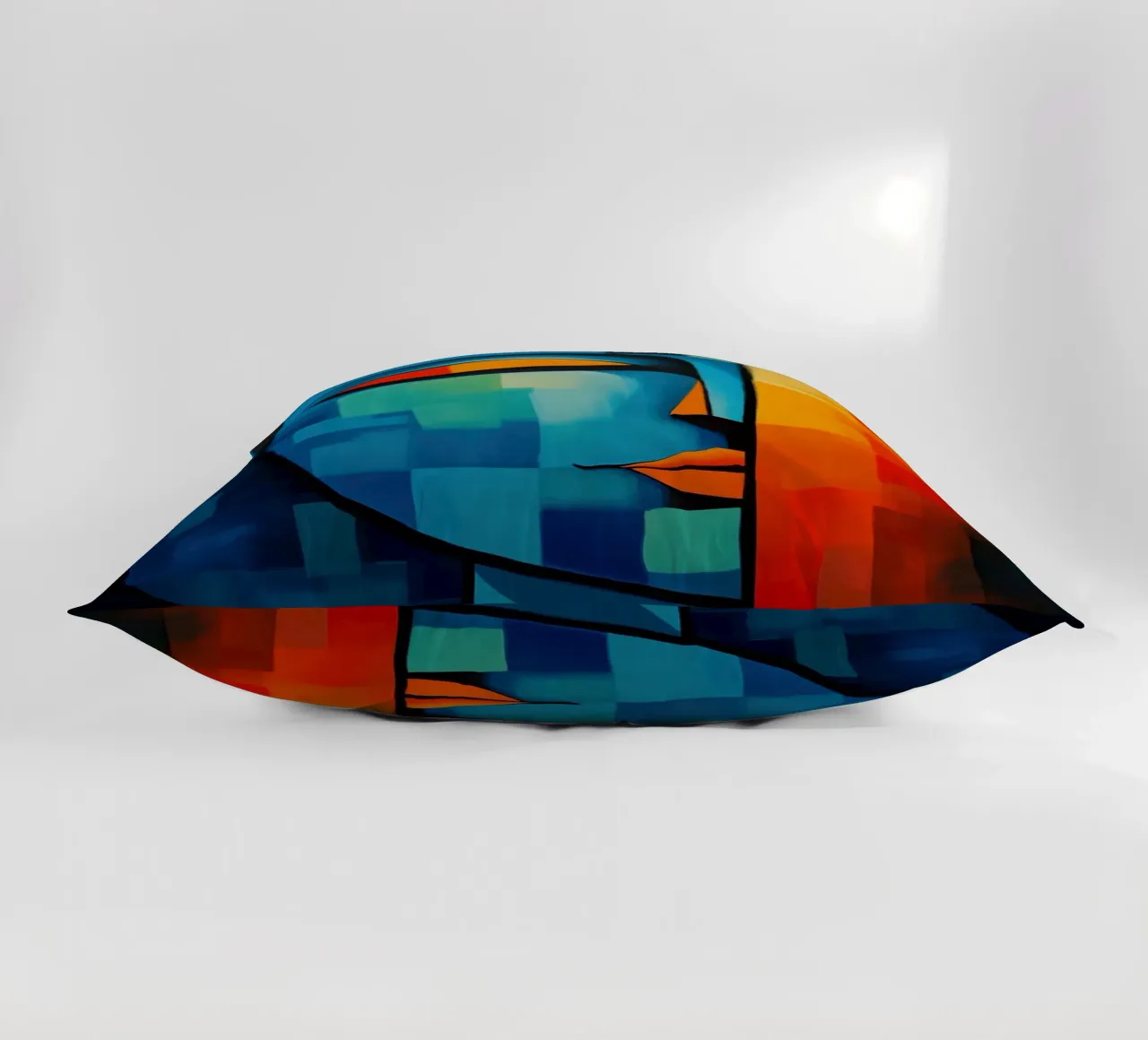Enlightenment | Meditation as a path into the light decorative cushion by Autofocus