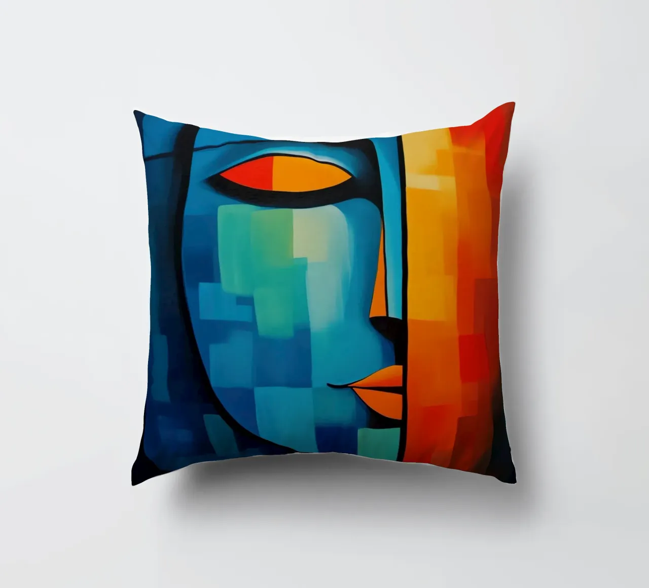 Enlightenment | Meditation as a path into the light decorative cushion by Autofocus