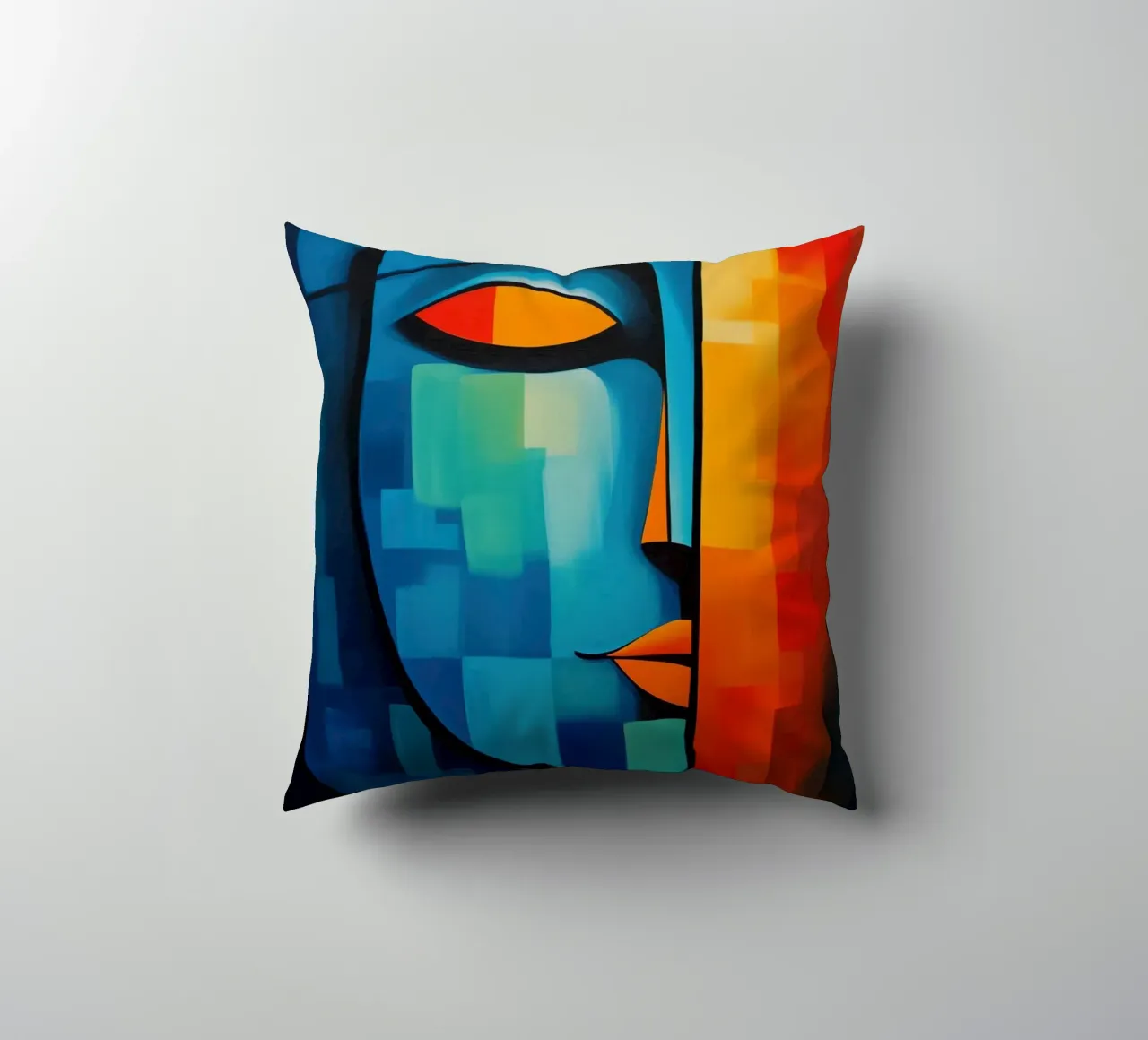 Enlightenment | Meditation as a path into the light decorative cushion by Autofocus