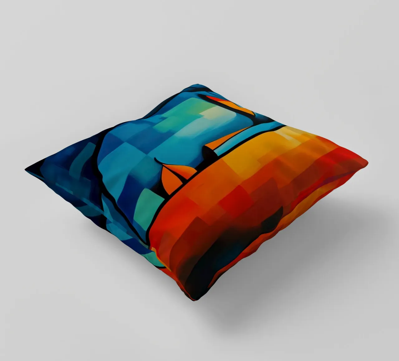 Enlightenment | Meditation as a path into the light decorative cushion by Autofocus
