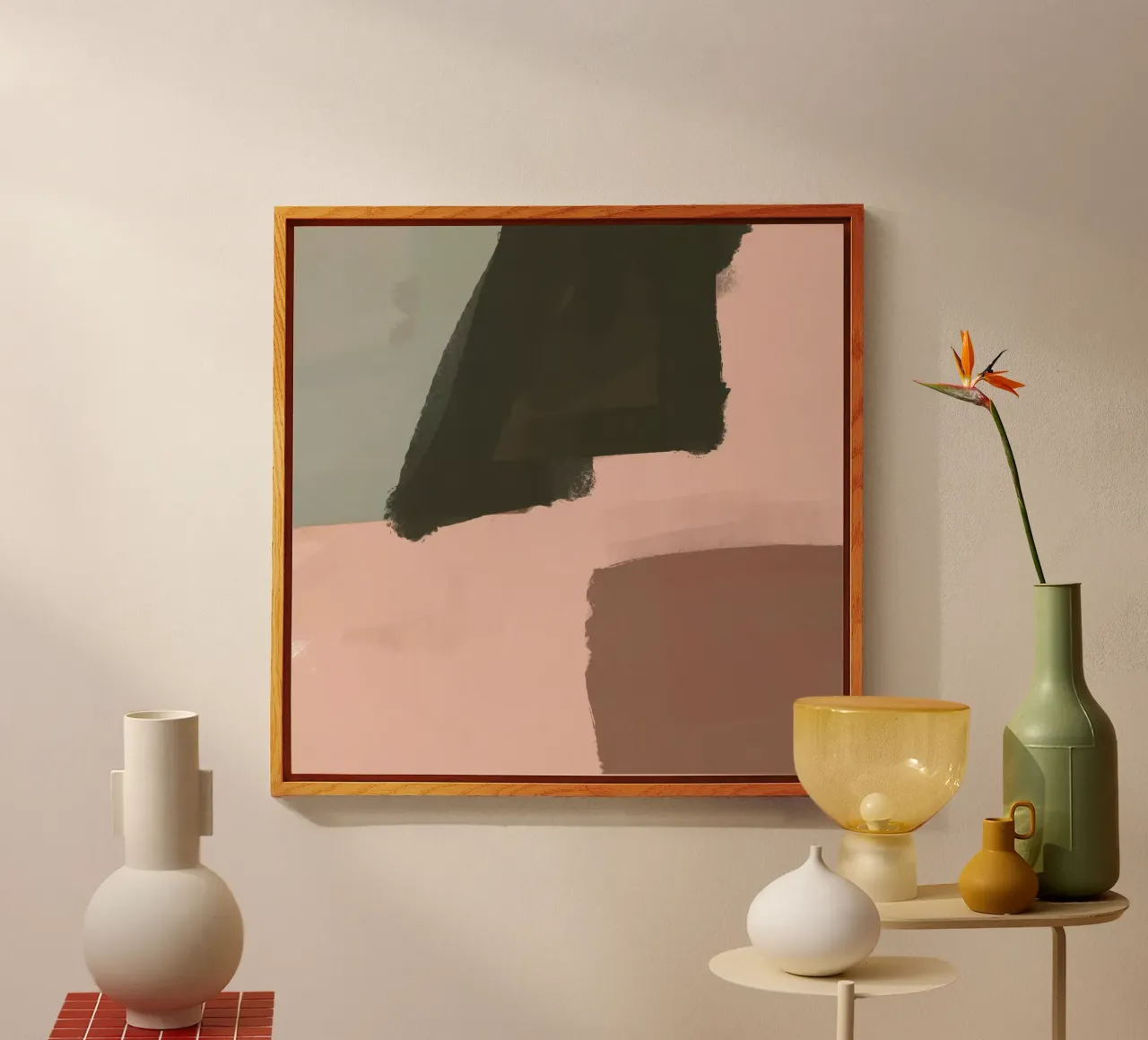 Abstracte herfst acryl van nileshkikuuchise