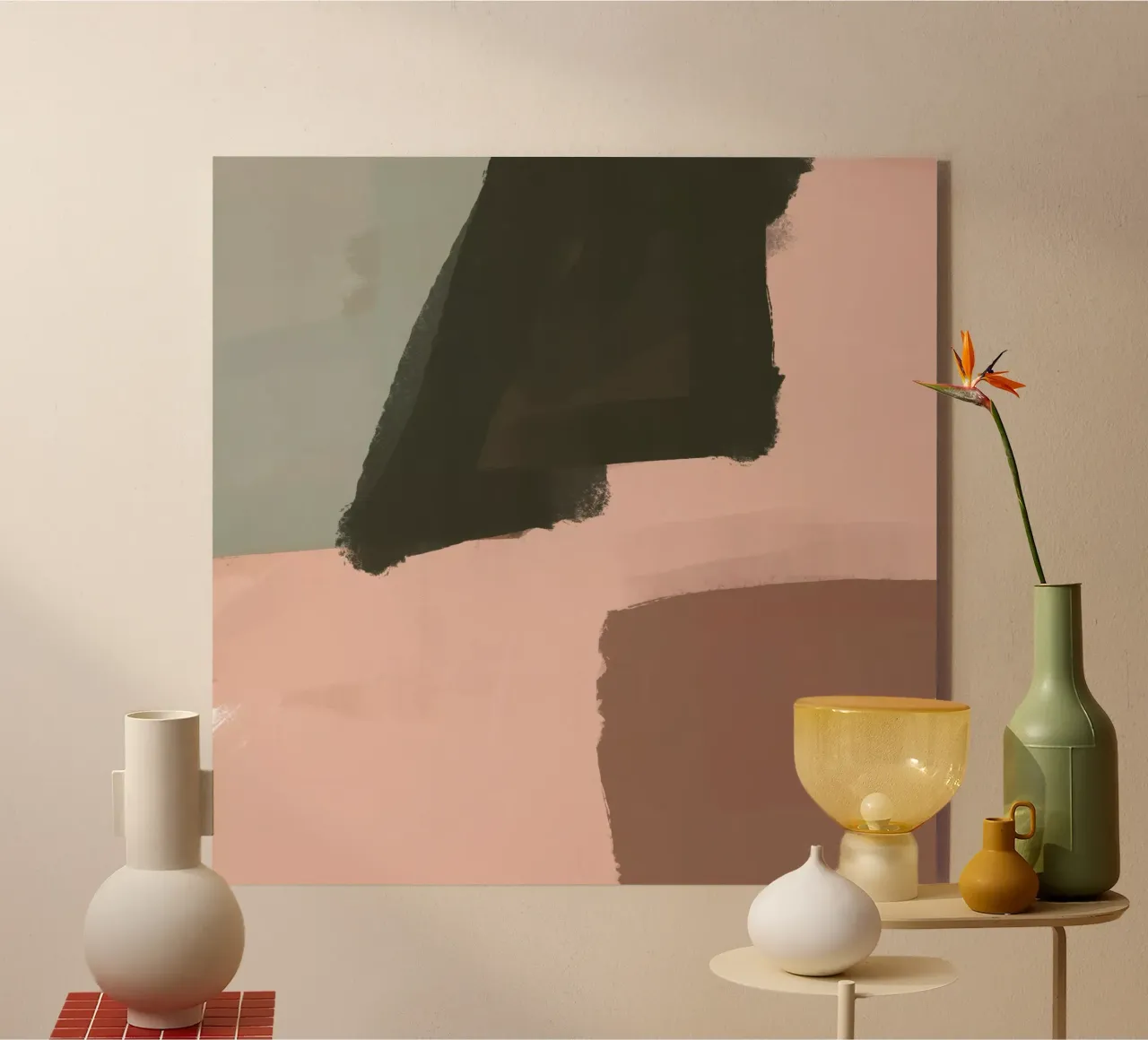 Abstracte herfst acryl van nileshkikuuchise