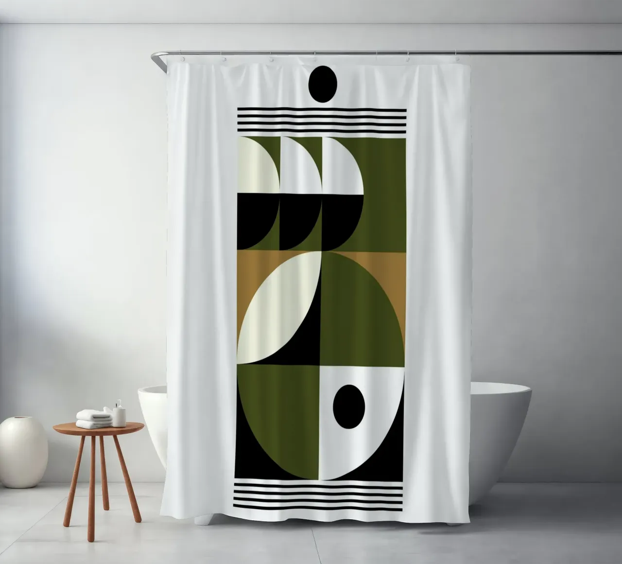 Interplay tenda da doccia da KHouse Studio