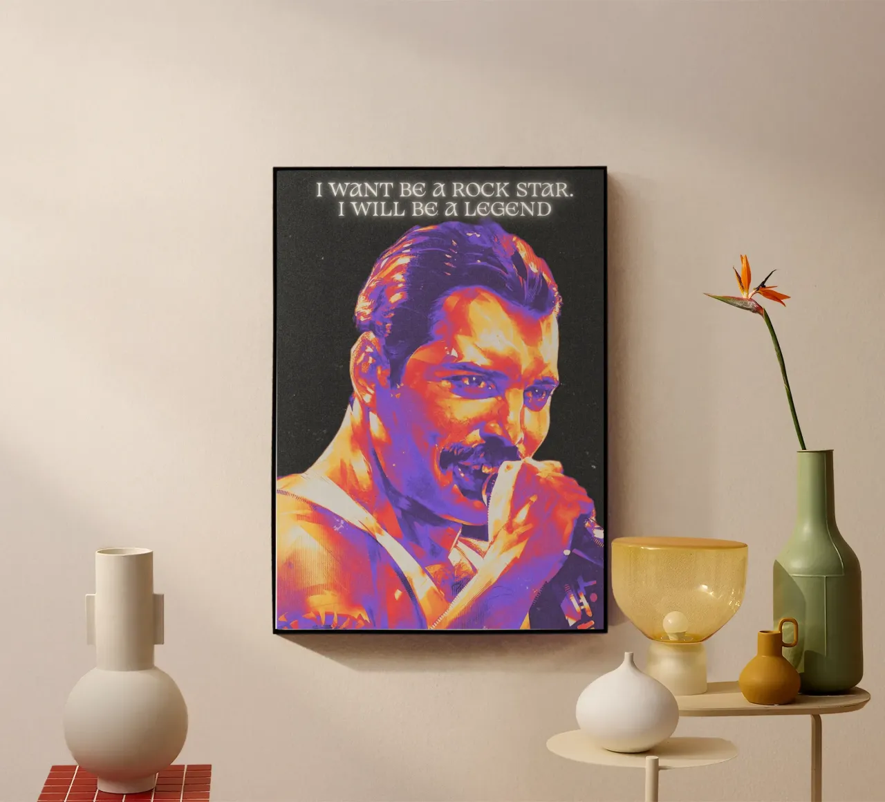 Freddie Mercury plexiglass da Limitless Prints